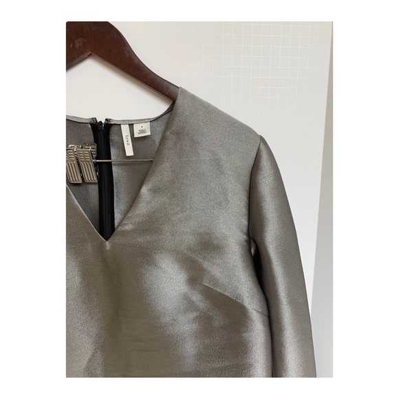 Lewit Silk Blend Metallic Blouse S - Picture 4 of 7